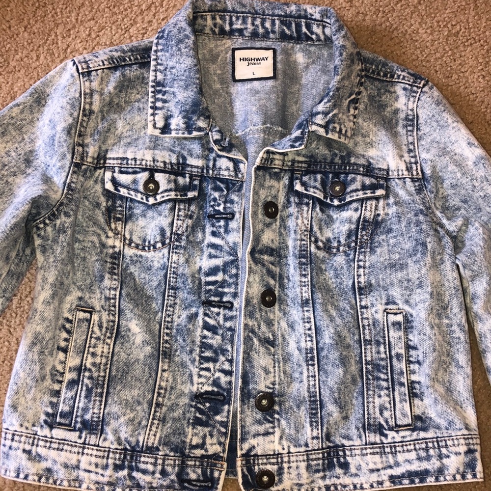 Highway Jeans Acid Wash Denim Jacket